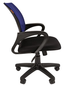 Кресло компьютерное CHAIRMAN 696 black Сетчатый акрил DW61 синий в Братске - предосмотр 2