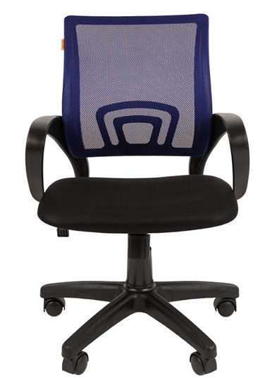 Кресло компьютерное CHAIRMAN 696 black Сетчатый акрил DW61 синий в Ангарске - изображение 1