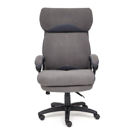 Кресло офисное DUKE флок/ткань, серый/серый, 29/TW-12 арт.14039 в Иркутске - изображение 1