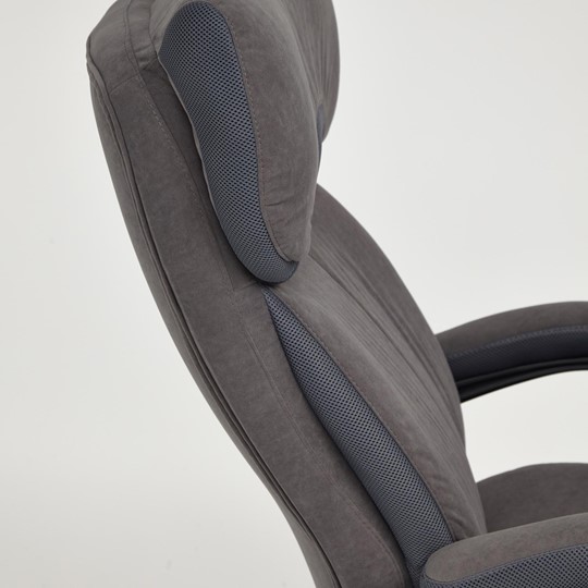 Кресло офисное DUKE флок/ткань, серый/серый, 29/TW-12 арт.14039 в Иркутске - изображение 10