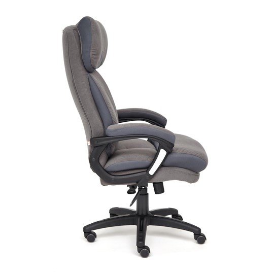 Кресло офисное DUKE флок/ткань, серый/серый, 29/TW-12 арт.14039 в Иркутске - изображение 2