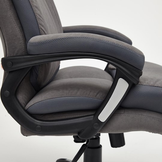 Кресло офисное DUKE флок/ткань, серый/серый, 29/TW-12 арт.14039 в Иркутске - изображение 22