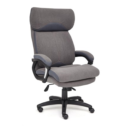 Кресло офисное DUKE флок/ткань, серый/серый, 29/TW-12 арт.14039 в Иркутске - изображение