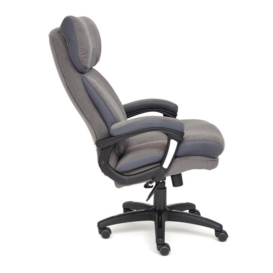 Кресло офисное DUKE флок/ткань, серый/серый, 29/TW-12 арт.14039 в Иркутске - изображение 8