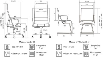 Офисное кресло Master GTPH Ch1 W01/T01 в Ангарске - предосмотр 3