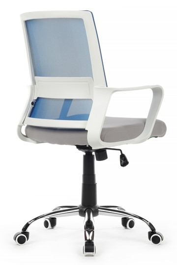 Кресло компьютерное RCH 1029MW, серый/синий в Братске - изображение 3