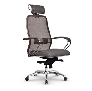 Офисное кресло Samurai SL-2.04 MPES Светло-коричневый / Серый в Ангарске