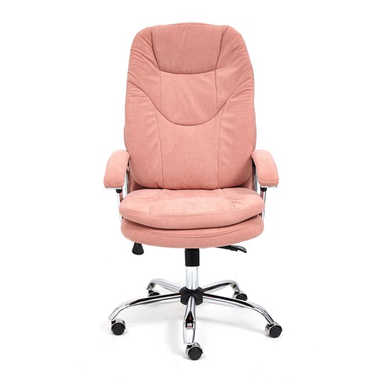 Кресло компьютерное SOFTY LUX флок, розовый, арт.13952 в Ангарске - изображение 1