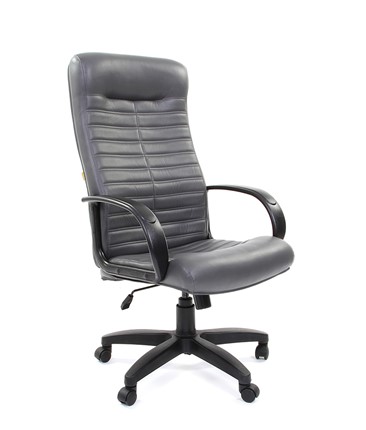 Кресло CHAIRMAN 480 LT, экокожа, цвет серый в Ангарске - изображение