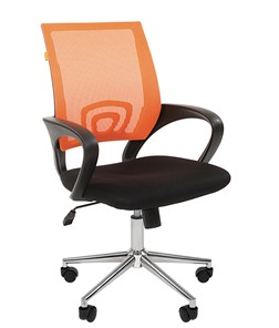 Офисное кресло CHAIRMAN 696 CHROME Сетка TW-66 (оранжевый) в Ангарске