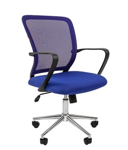 Офисное кресло CHAIRMAN 698 CHROME new Сетка TW-05 (синий) в Братске