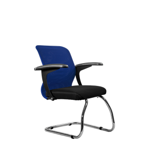 Офисный стул SU-M-4/подл.160/осн.007, Синий/Черный в Ангарске