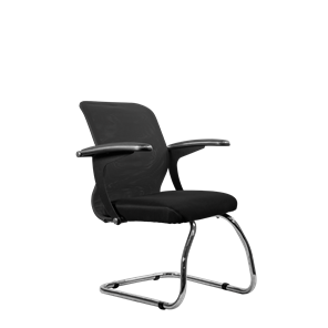 Офисный стул SU-M-4/подл.160/осн.007, Темно-серый/Черный в Братске