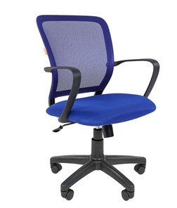 Офисное кресло CHAIRMAN 698 black TW-05, ткань, цвет синий в Братске