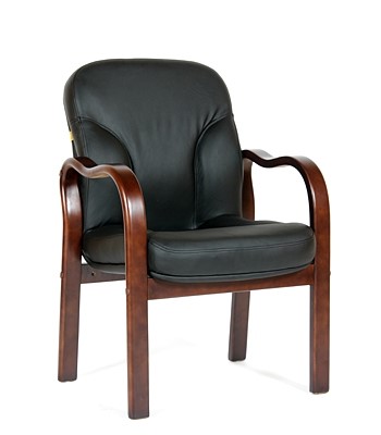 Кресло CHAIRMAN 658 Натуральная кожа черный в Ангарске - изображение