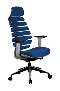 Компьютерное кресло Riva Chair SHARK (Синий/серый) в Ангарске