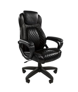 Офисное кресло CHAIRMAN 432, экокожа, цвет черный в Братске