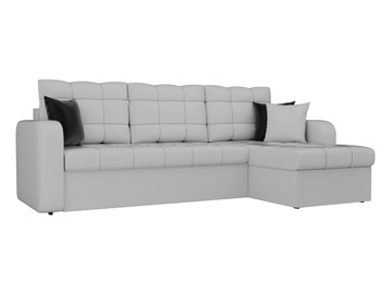 Угловой диван для гостиной Ливерпуль, Белый (экокожа) в Ангарске