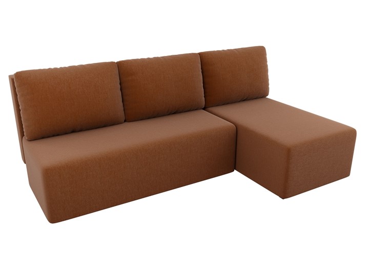 Угловой раскладной диван Поло, Коричневый (рогожка) в Братске - изображение 3
