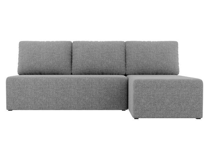 Угловой раскладной диван Поло, Серый (рогожка) в Братске - изображение 1