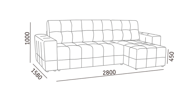 Угловой диван с оттоманкой Реал ДУ в Ангарске - изображение 5