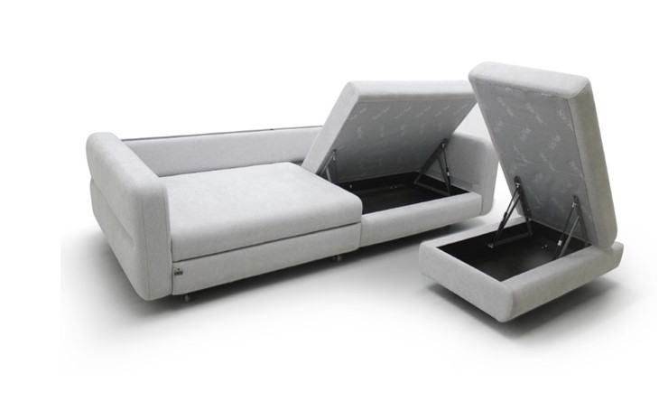 Угловой диван с пуфом Марко (м6,1+м3д+м3ящ+м6,1+м13) в Ангарске - изображение 2
