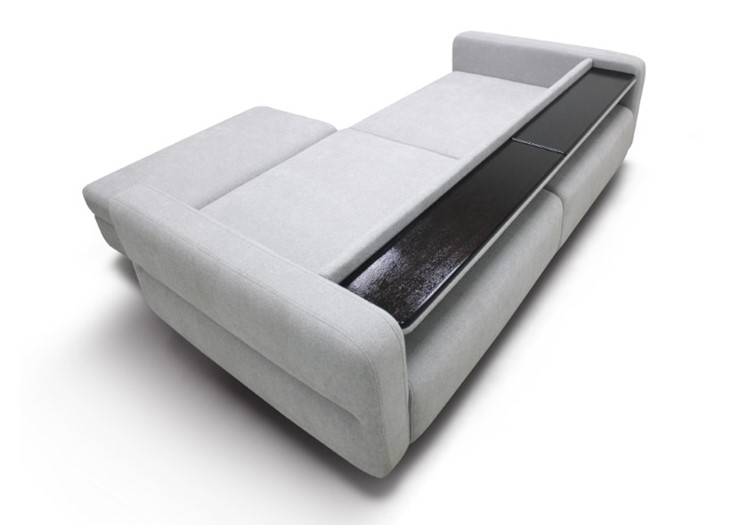 Угловой диван с пуфом Марко (м6,1+м3д+м3ящ+м6,1+м13) в Ангарске - изображение 5