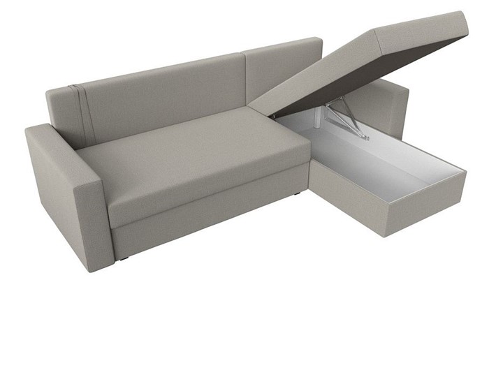Угловой диван с оттоманкой Траумберг Лайт, Амур бежевый (Рогожка) в Ангарске - изображение 3