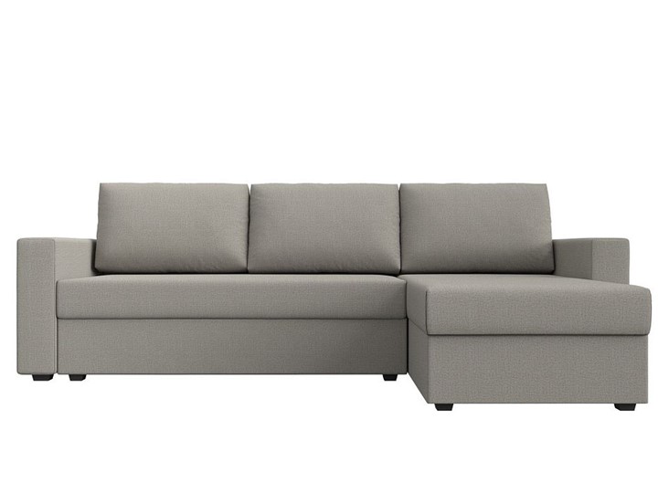 Угловой диван с оттоманкой Траумберг Лайт, Амур бежевый (Рогожка) в Ангарске - изображение 8