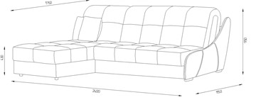 Угловой диван Токио (ППУ) в Братске - предосмотр 1
