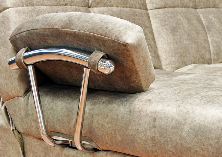 Прямой диван Милана 6 БД с хром. подлокотниками, Боннель в Ангарске - изображение 2