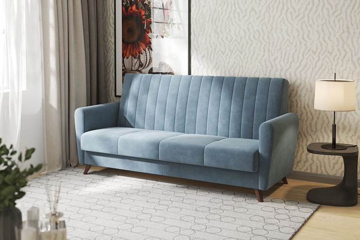 Прямой диван Монако, Оникс 17 в Братске - изображение 1