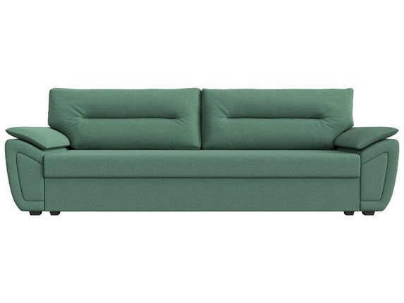 Прямой диван Нэстор Лайт, Амур зеленый (рогожка) в Ангарске - изображение