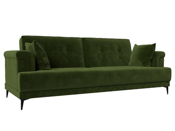 Прямой диван Орлеан, Зеленый (Микровельвет) в Ангарске