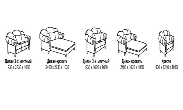 Малый диван Лувр, МД2 в Братске - изображение 3