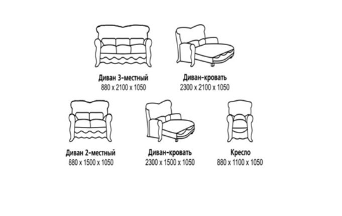 Прямой диван Барокко 2, ДБ3 в Братске - изображение 5