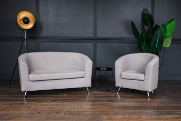 Комплект мебели Брамс  цвет бежевый диван 2Д + кресло в Ангарске