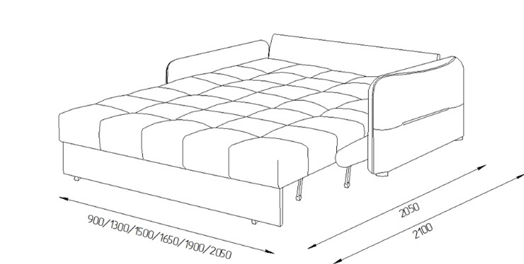 Прямой диван Токио 2 130 (ППУ) в Ангарске - изображение 8