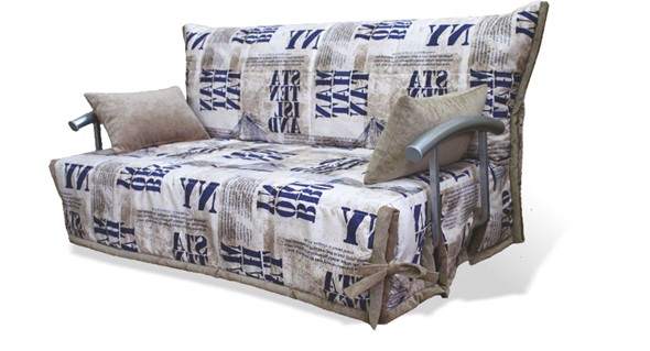 Прямой диван Аккордеон с боковинами, спальное место 1400 в Братске - изображение