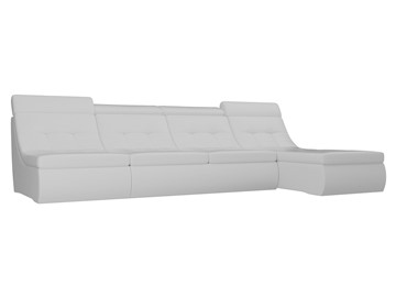 Модульный угловой диван Холидей люкс, Белый (экокожа) в Ангарске