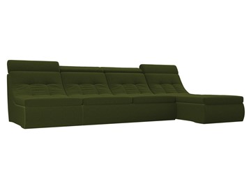 Модульный угловой диван Холидей люкс, Зеленый (микровельвет) в Ангарске