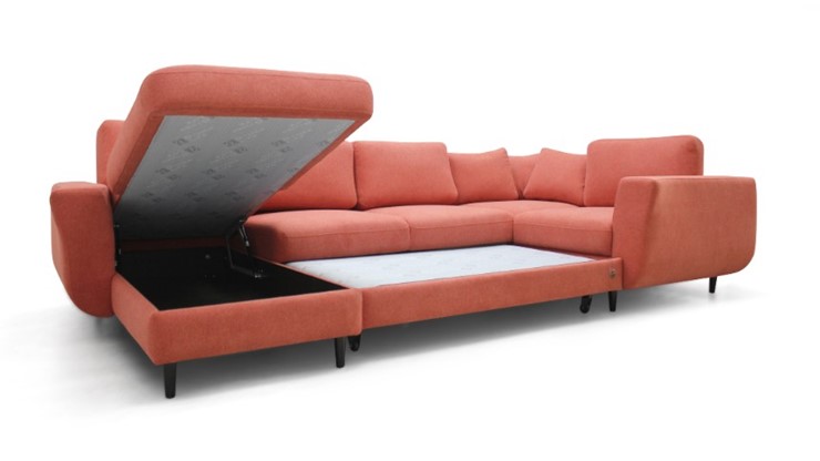 Модульный диван Томас с широкими подлокотниками и пуф-столик с подъемным механизмом в Братске - изображение 3