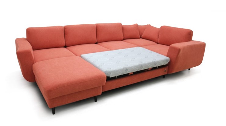 Модульный диван Томас с широкими подлокотниками и пуф-столик с подъемным механизмом в Братске - изображение 4