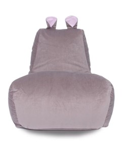Кресло-игрушка Бегемот кофе/розовый в Ангарске