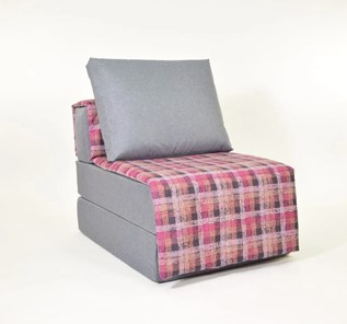 Бескаркасное кресло-кровать Харви, серый - квадро в Ангарске