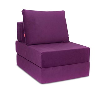 Бескаркасное кресло Окта, велюр фиолетовый в Братске