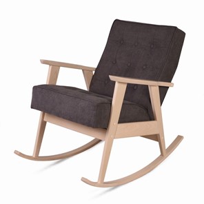 Кресло-качалка Ретро (беленый дуб / 05 - коричневый) в Ангарске