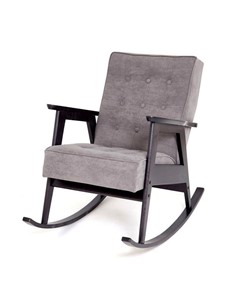 Кресло-качалка Ретро (венге / RS 15 - темно-серый) в Ангарске