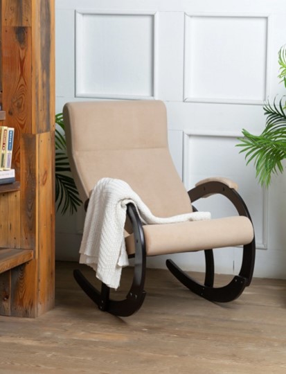 Кресло-качалка в гостиную Корсика, ткань Amigo Beige 34-Т-AB в Ангарске - изображение 7