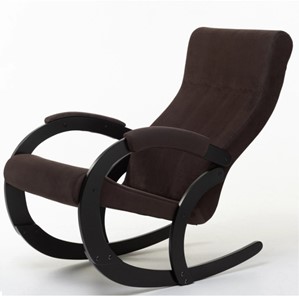 Кресло-качалка в гостиную Корсика, ткань Amigo Coffee 34-Т-AC в Братске